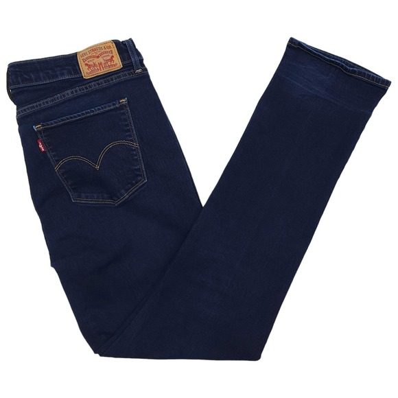 Levi's Denim - Levi's 724 High Rise Straight Jeans 33 Women's Dark Wash Blue